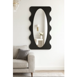 Lustro nieregularne w ramie mdf - NEBULA – Blobs Mirrors Czarna Rama